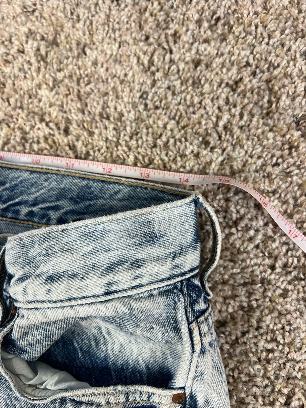 PacSun Acid Wash Distressed High Rise Jeans Ankle Length Women's 27 Button fly - Picture 4 of 7